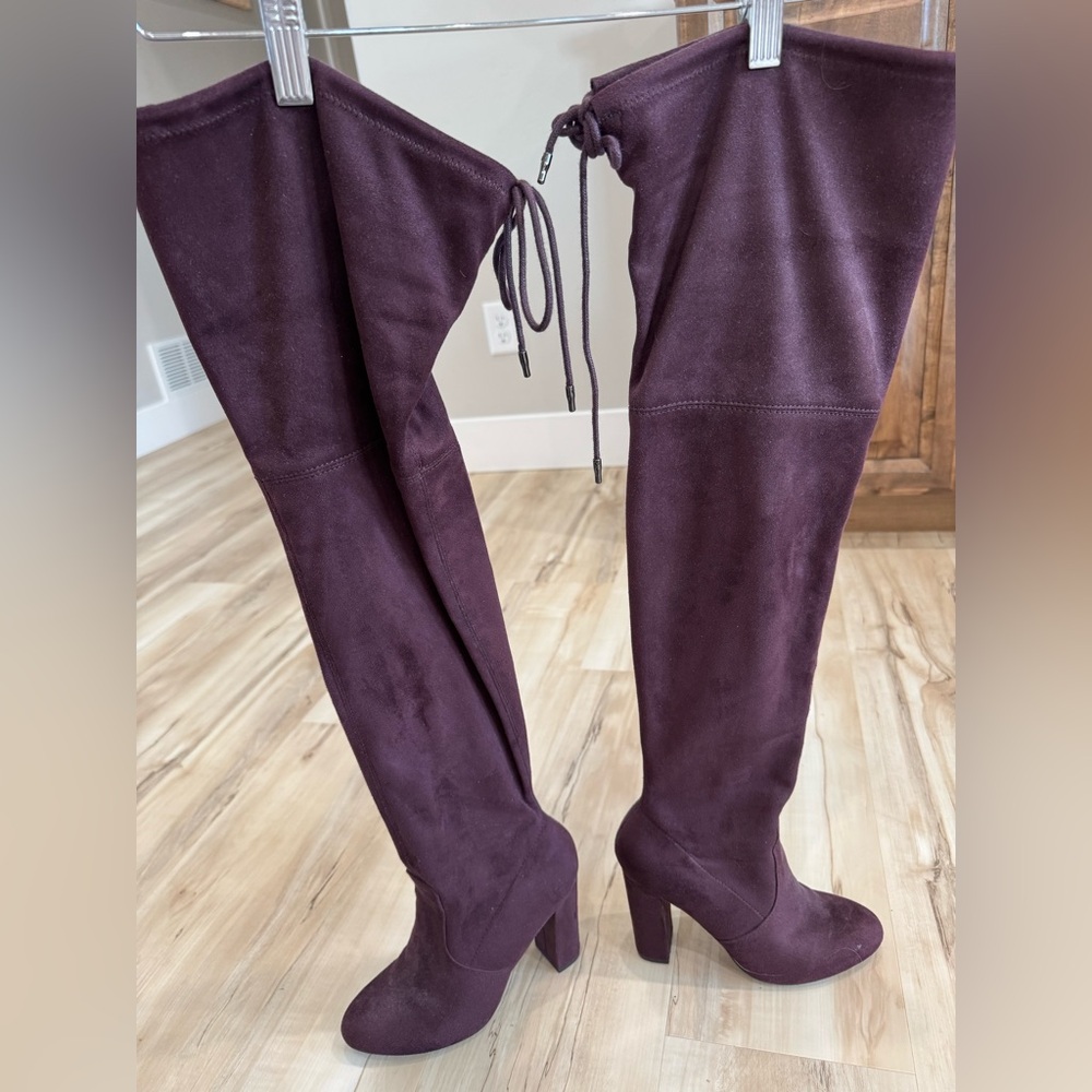 Women's Over-the-Knee Boots in Purple